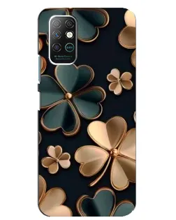 Чехол для Infinix Note 8 с картинкой «Клевер в золоте»