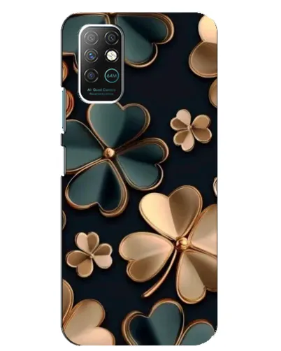 Чехол для Infinix Note 8 с картинкой «Клевер в золоте»