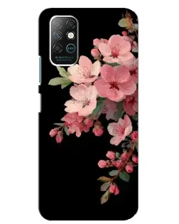 Чехол для Infinix Note 8 с картинкой «Розовая ветка сакуры»
