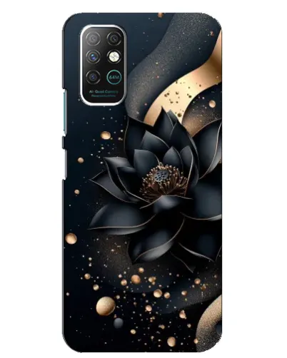 Чехол для Infinix Note 8 с картинкой «Черный лотос»
