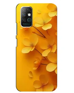 Чехол для Infinix Note 8 с картинкой «Золотые лепестки»