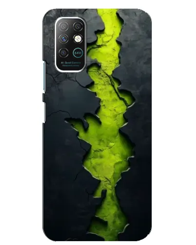 Чехол для Infinix Note 8 с картинкой «Салатовый разлом скалы»