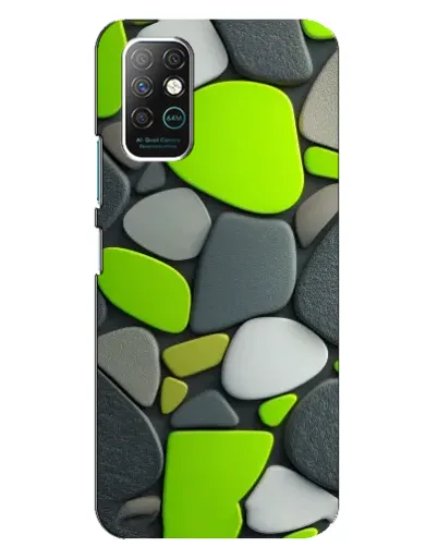 Чехол для Infinix Note 8 с картинкой «Яркая неоновая галька»