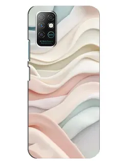 Чехол для Infinix Note 8 с картинкой «Пастельные нежные волны»