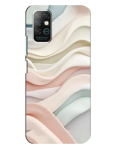 Чехол для Infinix Note 8 с картинкой «Пастельные нежные волны»
