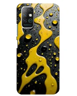 Чехол для Infinix Note 8 с картинкой «Жидкое желтое золото»