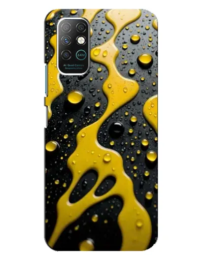 Чехол для Infinix Note 8 с картинкой «Жидкое желтое золото»