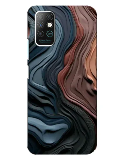 Чехол для Infinix Note 8 с картинкой «Цветные волны каньона»