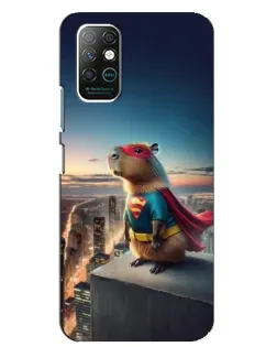 Чехол для Infinix Note 8 с картинкой «Капи-мен супергерой»