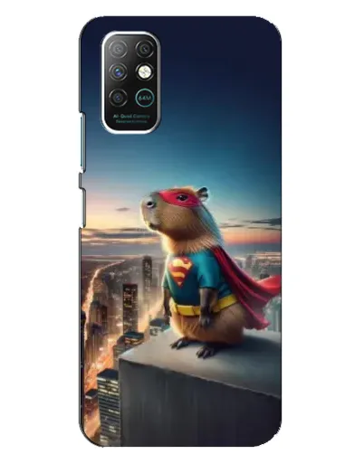 Чехол для Infinix Note 8 с картинкой «Капи-мен супергерой»