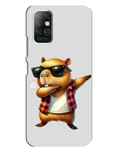 Чехол для Infinix Note 8 с картинкой «Капибара рэпер даб»