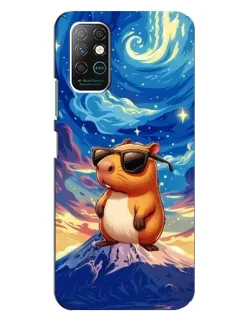 Чехол для Infinix Note 8 с картинкой «Капибара Ван Гога»