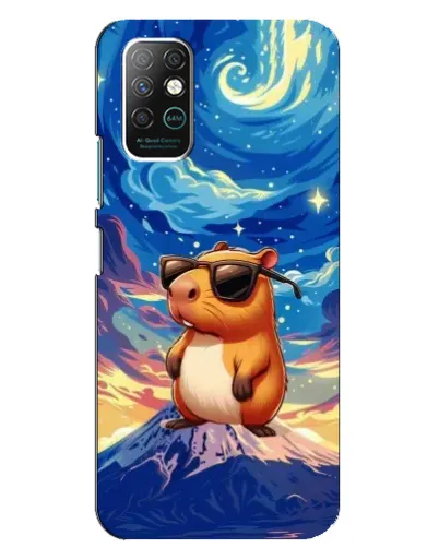 Чехол для Infinix Note 8 с картинкой «Капибара Ван Гога»