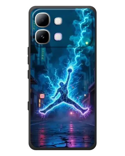 Чехол для Infinix Note Edge с картинкой «Jordan Gold Jumpman»