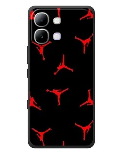 Чехол для Infinix Note Edge с картинкой «Jordan Red Pattern»