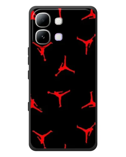 Чехол для Infinix Note Edge с картинкой «Jordan Red Pattern»