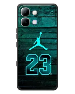 Чехол для Infinix Note Edge с картинкой «Jordan Cyan 23»