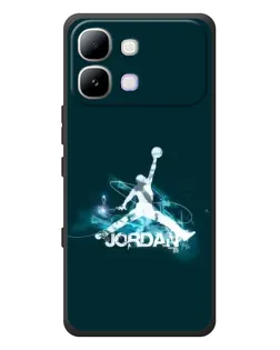 Чехол для Infinix Note Edge с картинкой «Jordan Blue Fire»