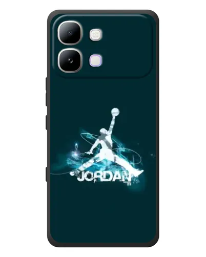 Чехол для Infinix Note Edge с картинкой «Jordan Blue Fire»