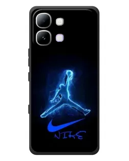 Чехол для Infinix Note Edge с картинкой «Jordan Neon Blue»