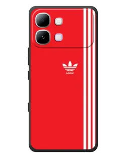 Чехол для Infinix Note Edge с картинкой «Красный минимализм Adidas»