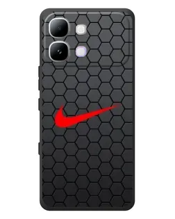 Чехол для Infinix Note Edge с картинкой «Nike — карбоновая сетка»