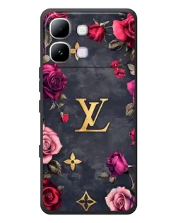 Чехол для Infinix Note Edge с картинкой «Цветочный Louis Vuitton»
