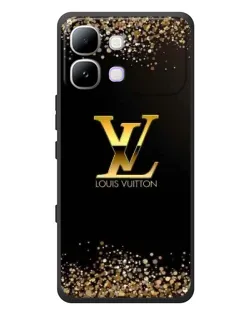 Чехол для Infinix Note Edge с картинкой «LV — золотые искры»