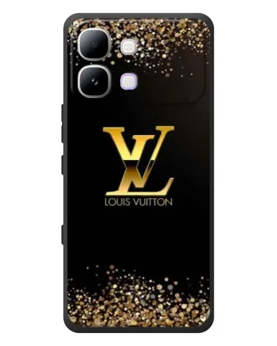 Чехол для Infinix Note Edge с картинкой «LV — золотые искры»