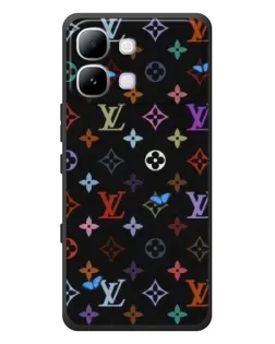 Чехол для Infinix Note Edge с картинкой «Цветная монограмма LV»