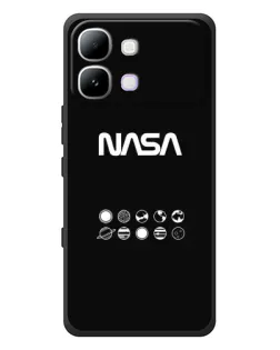 Чехол для Infinix Note Edge с картинкой «NASA — технический принт»
