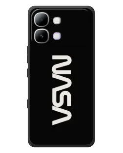 Чехол для Infinix Note Edge с картинкой «NASA — вертикальный логотип»