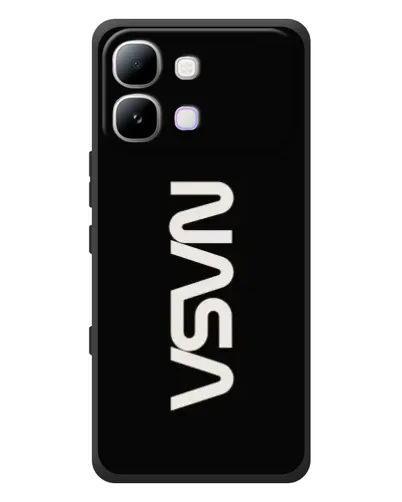 Чехол для Infinix Note Edge с картинкой «NASA — вертикальный логотип»