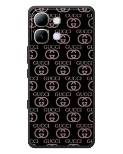 Чехол для Infinix Note Edge с картинкой «Классическая монограмма Gucci»