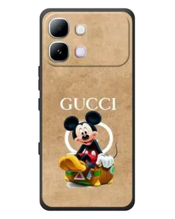 Чехол для Infinix Note Edge с картинкой «Микки Маус Gucci — крафт»
