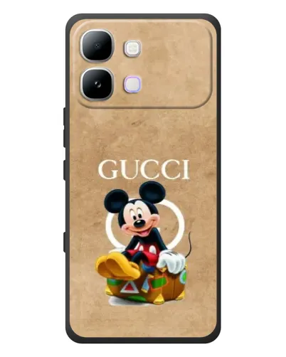 Чехол для Infinix Note Edge с картинкой «Микки Маус Gucci — крафт»