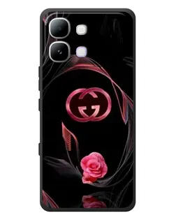 Чехол для Infinix Note Edge с картинкой «Gucci — неоновая роза»