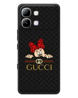 Чехол для Infinix Note Edge с картинкой «Минни Маус Gucci — черный»