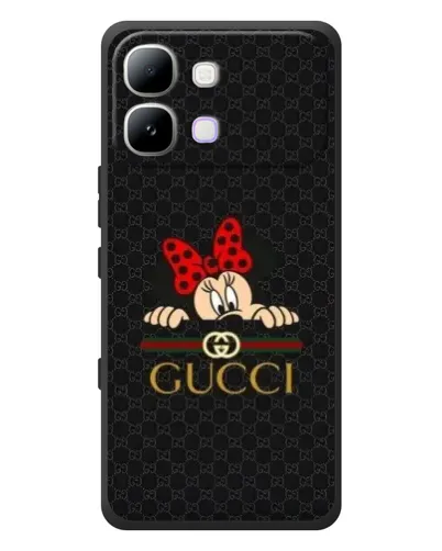 Чехол для Infinix Note Edge с картинкой «Минни Маус Gucci — черный»
