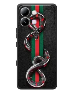 Чехол для Infinix Note Edge с картинкой «Gucci — змея на полосе» Чехол для Infinix Note Edge с картинкой «Gucci — змея на полосе»