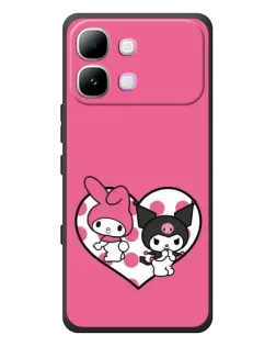 Чехол для Infinix Note Edge с картинкой «Kuromi и My Melody»