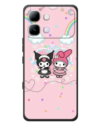 Чехол для Infinix Note Edge с картинкой «My Melody и Kuromi» Чехол для Infinix Note Edge с картинкой «My Melody и Kuromi»
