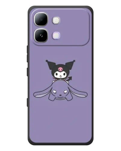 Чехол для Infinix Note Edge с картинкой «Kuromi на лиловом фоне» Чехол для Infinix Note Edge с картинкой «Kuromi на лиловом фоне»