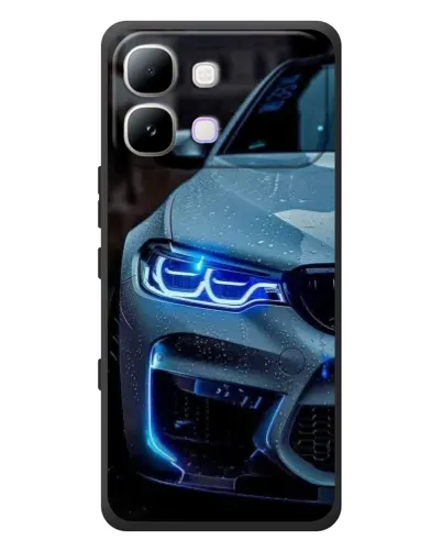 Чехол для Infinix Note Edge с картинкой «Взгляд BMW с синими фарами»