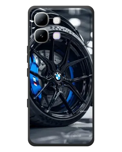 Чехол для Infinix Note Edge с картинкой «Колесо BMW вблизи»
