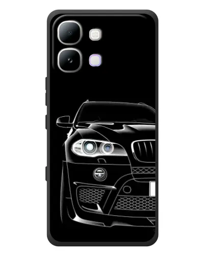 Чехол для Infinix Note Edge с картинкой «Темный силуэт BMW»