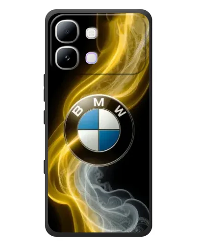 Чехол для Infinix Note Edge с картинкой «Золотистый дым BMW»