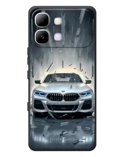 Чехол для Infinix Note Edge с картинкой «BMW в свете фар»