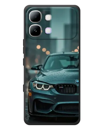 Чехол для Infinix Note Edge с картинкой «BMW в огнях города»