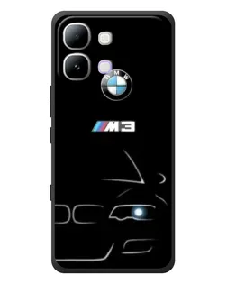Чехол для Infinix Note Edge с картинкой «Минималистичный принт BMW M3»
